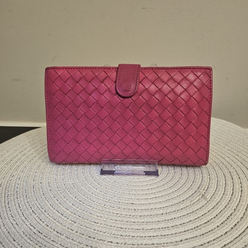 💗 Bottega Veneta Intrecciato Leather Long Wallet | Made in Italy - Picture 1 of 13
